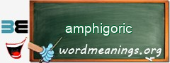 WordMeaning blackboard for amphigoric
